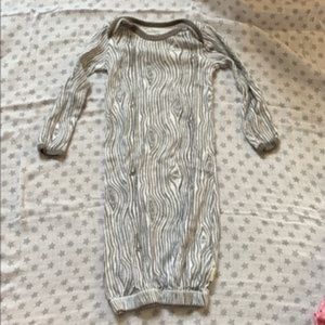 Burt's Bees Woodgrain Organic Baby Gown